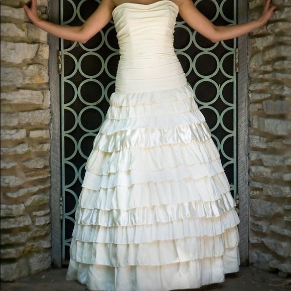 handmade Dresses & Skirts - *Available*!! Organic hemp wedding dress size 4/6